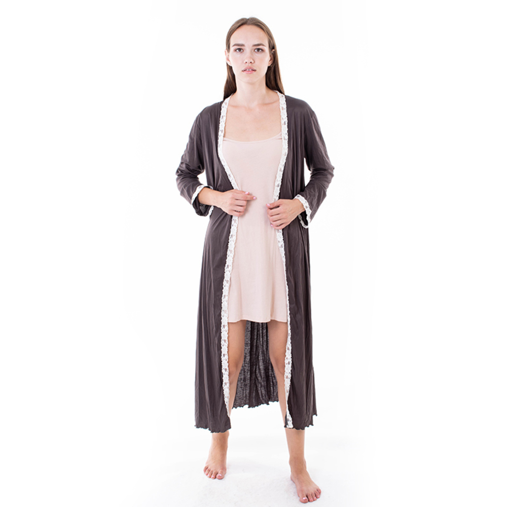 ZIMMERLI WHITE & CHOCOLATE DRESS | WOMENS SIZE M